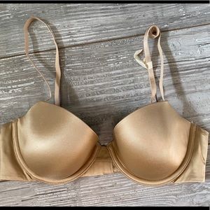 New aerie Ella Bra 34c lightly lined nude tan